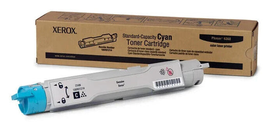 New Sealed Genuine Xerox 106R01214 Cyan Toner Cartridge (5,000 Pages) For 6360