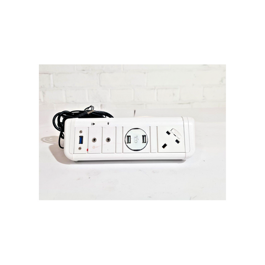 Cmd Contour 94AV101860 - 1x Power, 3x USB, 2x-Vox - Extension Lead