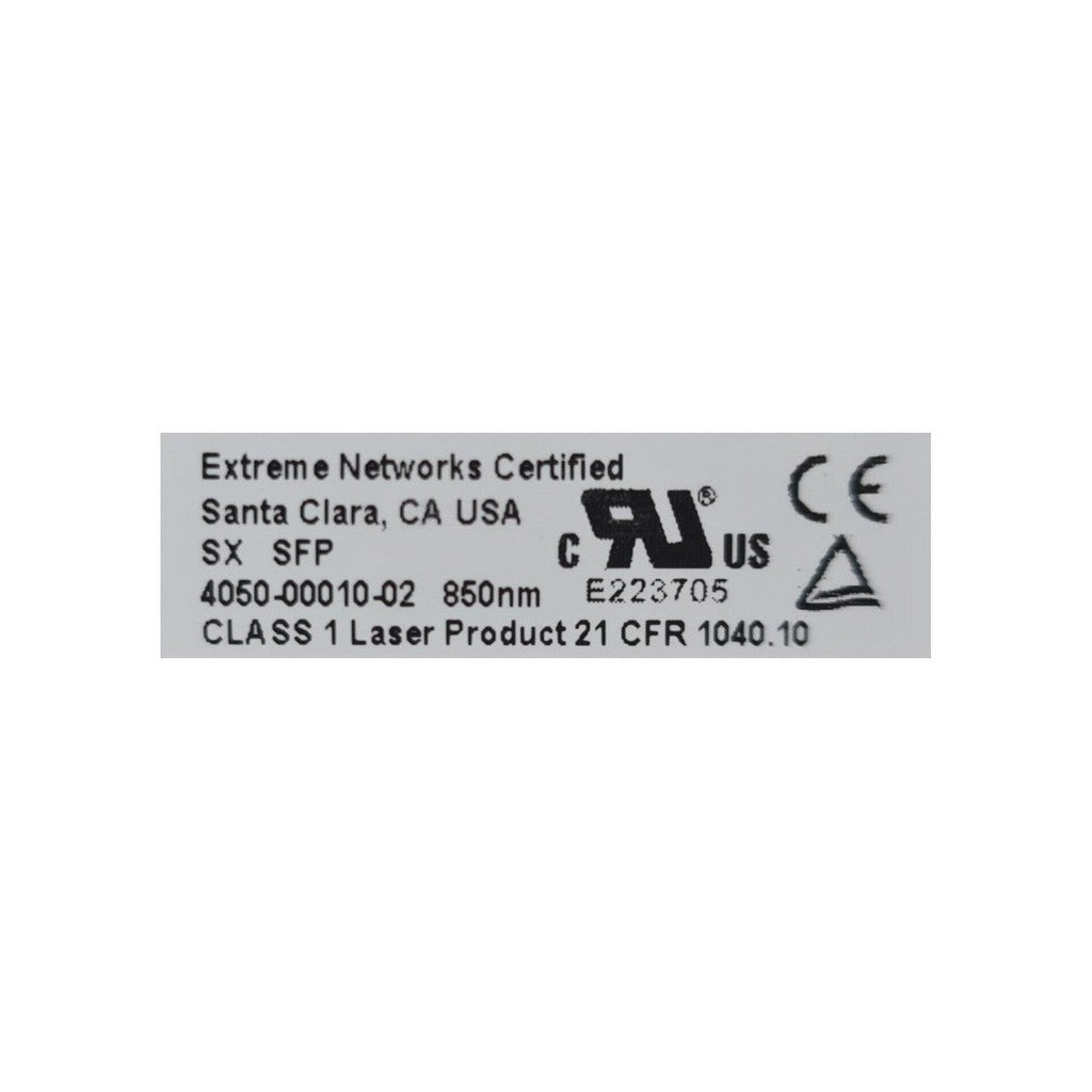 8 x EXTREME NETWORKS CERTIFICATE 4050-00010-02 SX SFP MINI-GBIC