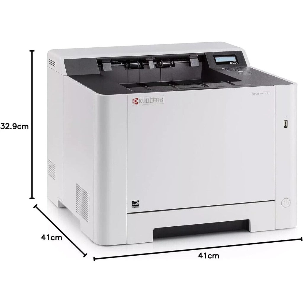 Kyocera ECOSYS P5021cdn A4 Duplex Network USB Fast 21ppm Color Laser Printer