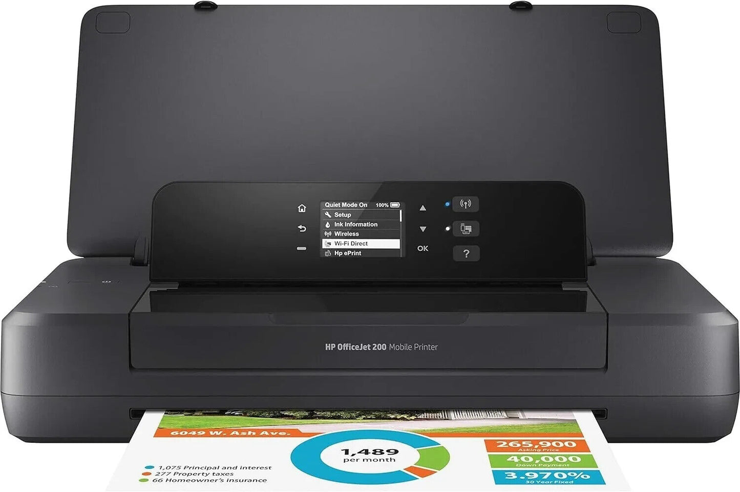 CHEAP HP OFFICEJET 200 A4 COLOR MOBILE COMPACT CARRY WIRELESS INKJET PRINTER