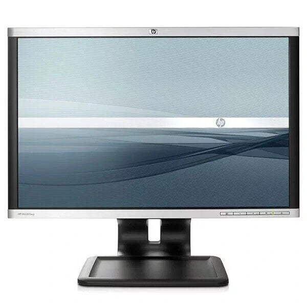 HP MONITOR 22" LCD WIDESCREEN DISPLAY FLAT PANEL VGA DVI D-PORT MONITOR DISPLAY