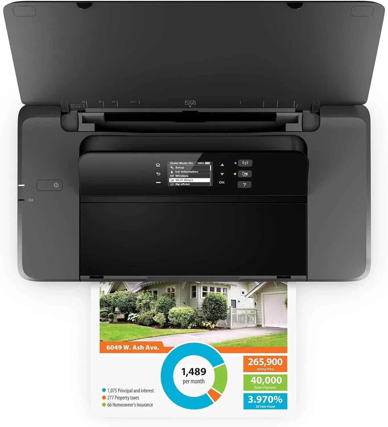 CHEAP HP OFFICEJET 200 A4 COLOR MOBILE COMPACT CARRY WIRELESS INKJET PRINTER